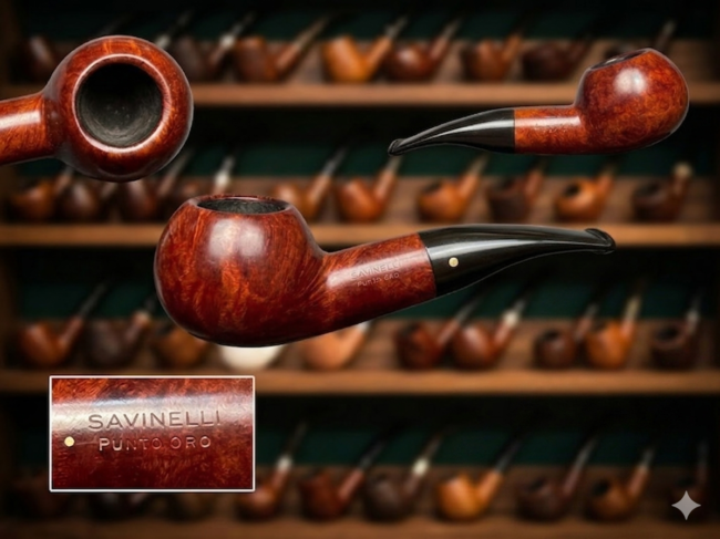 Savinelli 320 Punto Oro - Cachimbo Importado
